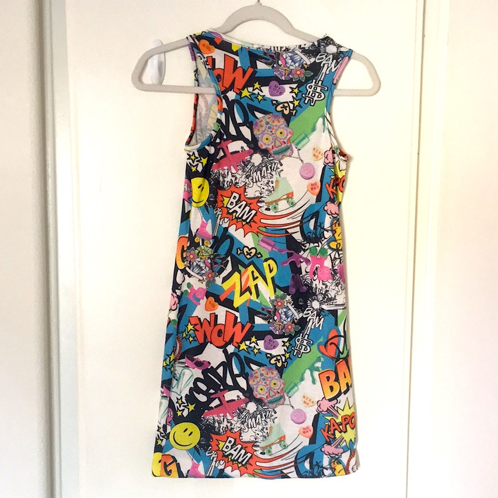 Fun colorful graffiti dress - Picture 2 of 2